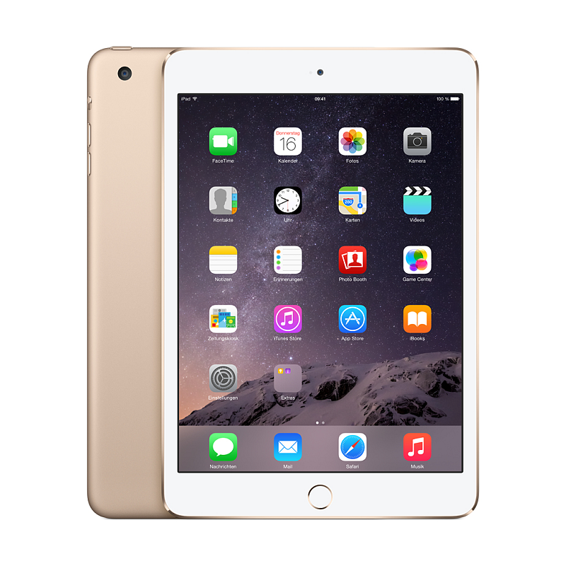 Apple iPad mini 3 64 GB 20,1 cm (7.9") 1 GB Wi-Fi 4 (802.11n) iOS Gold