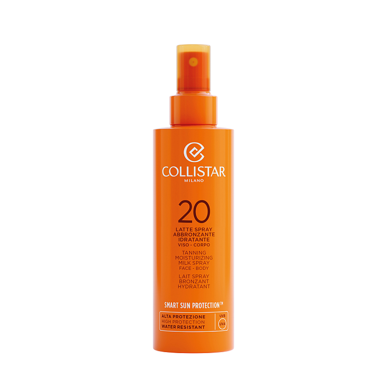 Collistar Tanning Moisturizing Milk Spray SPF20 Sonnenmilch Gesicht & Körper 20 Erwachsene