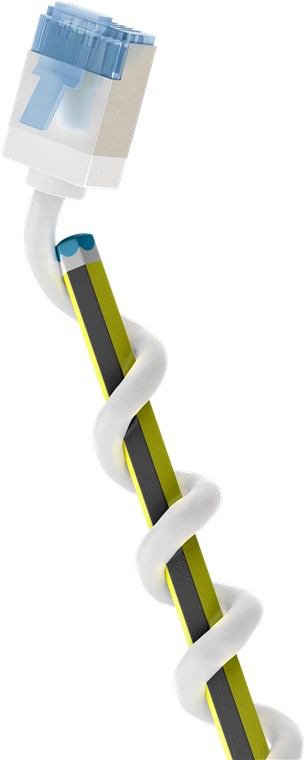 Goobay 74327 Netzwerkkabel Weiß 0,25 m Cat6a U/FTP (STP)