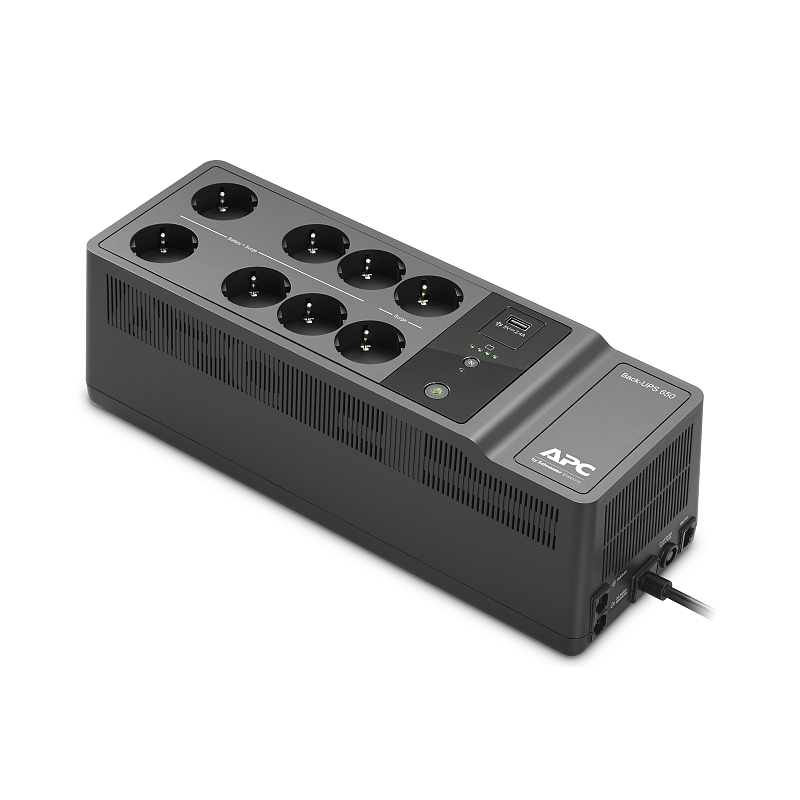 APC Back-UPS BE650G2-GR - USV 8x Schuko, 650VA, 1 USB-Ladegerät, 1 USB-Datenanschluss