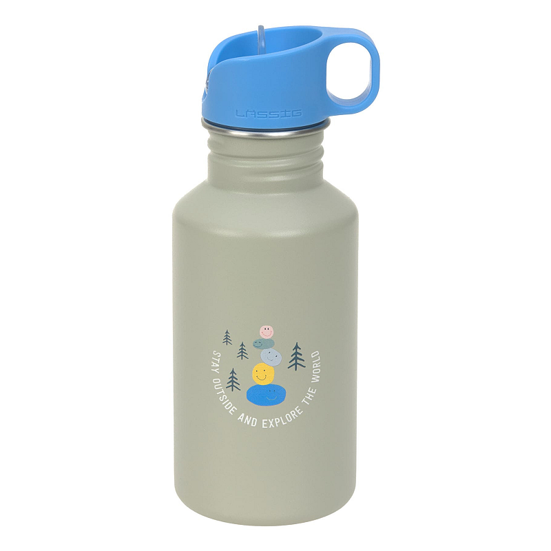Lässig Pattern Party Tägliche Nutzung 500 ml Polypropylen (PP), Silikon, Edelstahl Grün