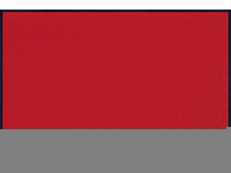 wash+dry 005308 Türmatte Dekorative Fußmatte Drinnen Rechteckig Rot