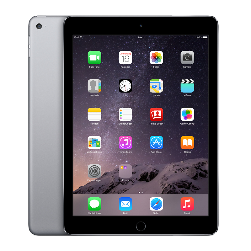 Apple iPad Air 2 128 GB 24,6 cm (9.7") 2 GB Wi-Fi 5 (802.11ac) iOS Grau