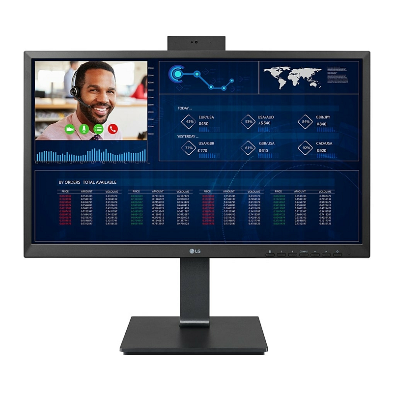 LG 24CQ650W-BP All-in-One PC/Workstation Intel® Celeron® N5105 60,5 cm (23.8") 1920 x 1080 Pixel All-in-One thin client 8 GB DDR4-SDRAM 256 GB SSD Schwarz