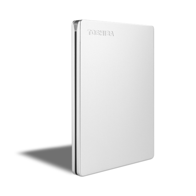 Toshiba Canvio Slim Externe Festplatte 1 TB 2.5" Micro-USB B 3.2 Gen 1 (3.1 Gen 1) Silber