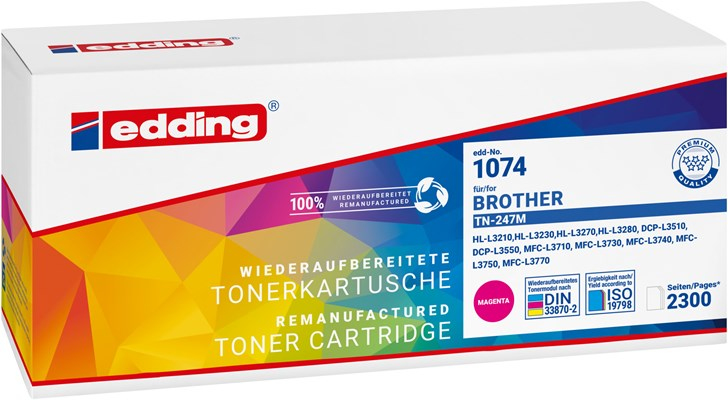 Edding EDD-1074 Tonerkartusche 1 Stück(e) Kompatibel Magenta