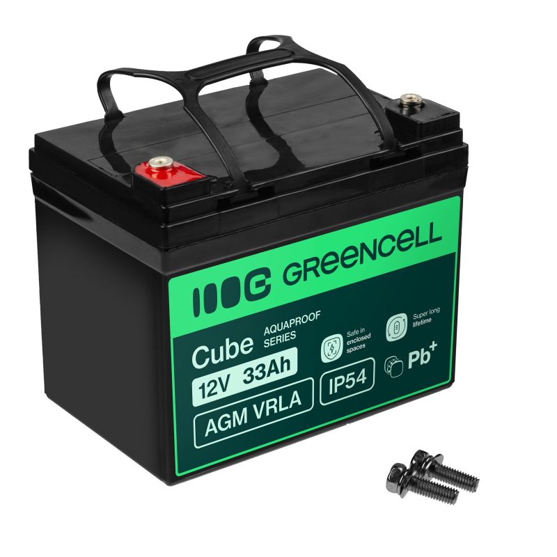 Green Cell AGM12V33AH-J USV-Batterie Plombierte Bleisäure (VRLA) 12 V 33 Ah
