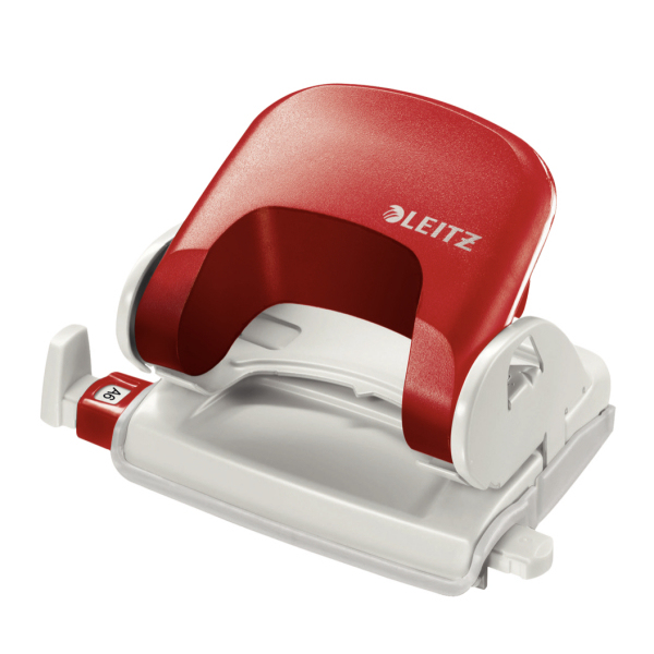 Leitz 5038 Locher 16 Blätter Rot, Weiß