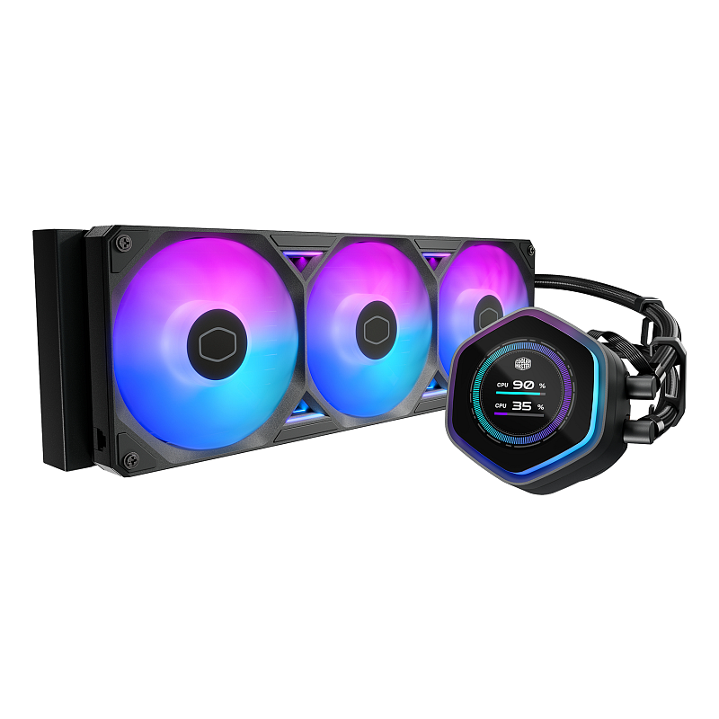 Cooler Master MasterLiquid Atmos II 360 LCD Black Prozessor Flüssigkeitskühlung 12 cm Schwarz 1 Stück(e)