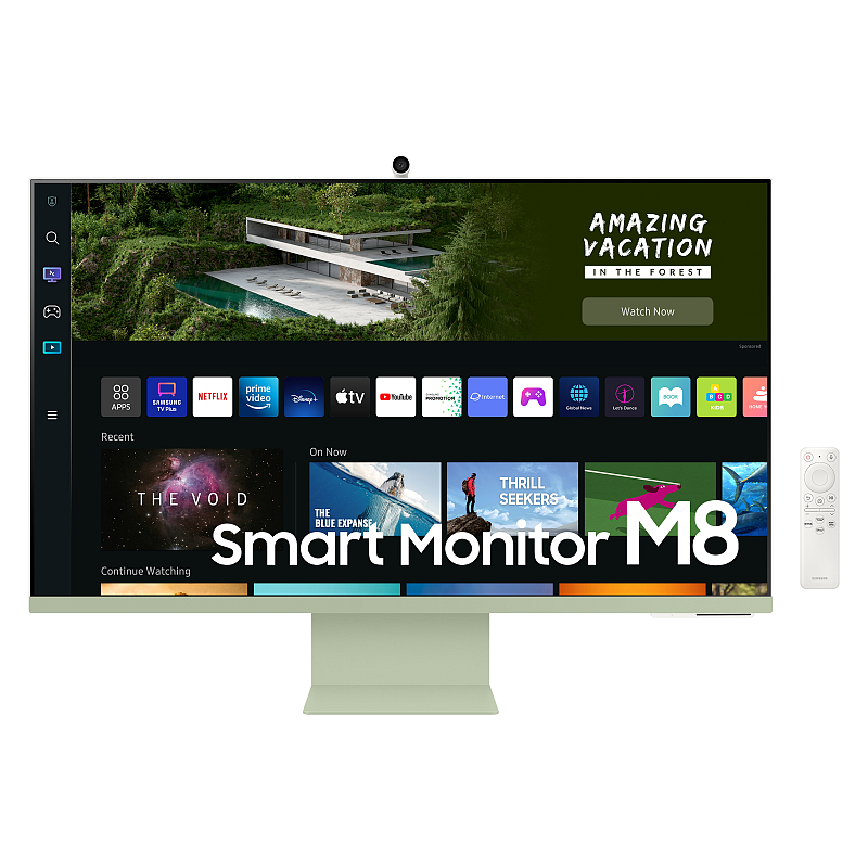 Samsung S32BM80GUU Computerbildschirm 81,3 cm (32") 3840 x 2160 Pixel 4K Ultra HD Grün, Weiß