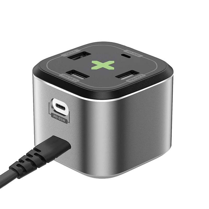 Celly PS2USBC65W Ladegerät für Mobilgeräte Digitalkamera, Gaming Controls, Kopfhörer, Handy, Powerbank, Smartphone, Smartwatch, Tablets, Uhr, Wearables Grau AC Schnellladung Drinnen
