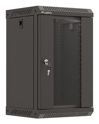 Lanberg WF11-3309-10B Rack 9U Wandmontiertes Regal Schwarz