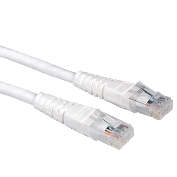 VALUE UTP-Patchkabel konf. Kat. 6, weiss 0,5 m