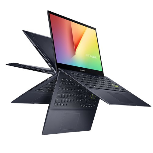 ASUS Vivobook Flip TM420UA-EC004R AMD Ryzen™ 5 5500U Hybrid (2-in-1) 35,6 cm (14") Touchscreen Full HD 8 GB DDR4-SDRAM 512 GB SSD Wi-Fi 5 (802.11ac) Windows 10 Pro Schwarz