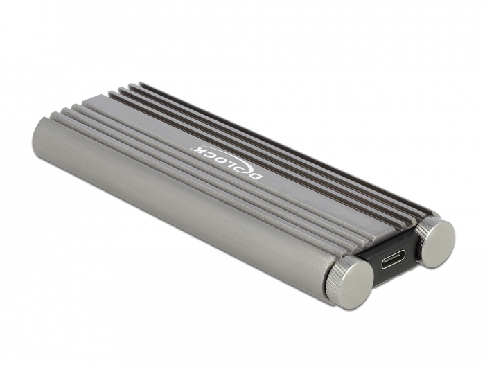DeLOCK Externes Gehäuse für M.2 NVMe PCIe SSD mit SuperSpeed USB 20 Gbps (USB 3.2 Gen 2x2) USB Type-C Buchse - werkzeugfrei
