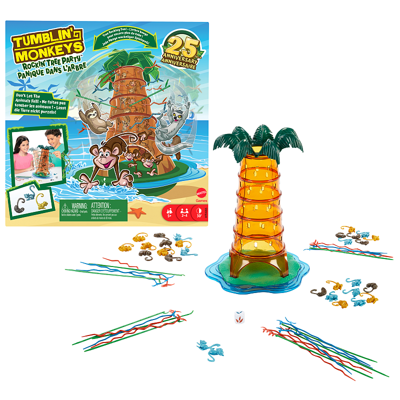 Games S.O.S. Affenalarm Schaukelpalmen-Party Spiel für Kinder, Familien und Spieleabende