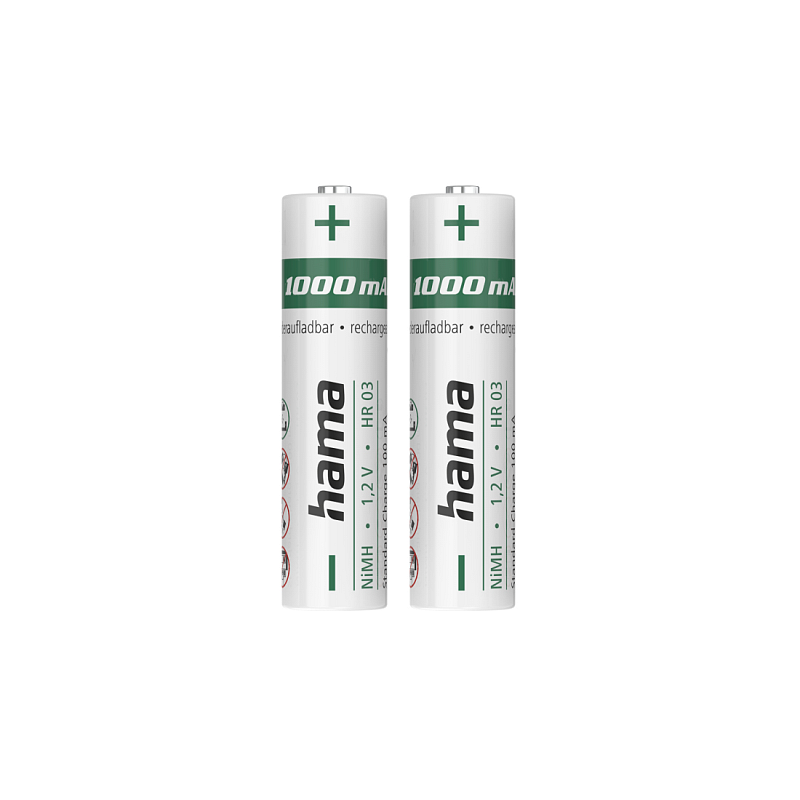 Hama 00223523 Haushaltsbatterie Wiederaufladbarer Akku AAA Nickel-Metallhydrid (NiMH)