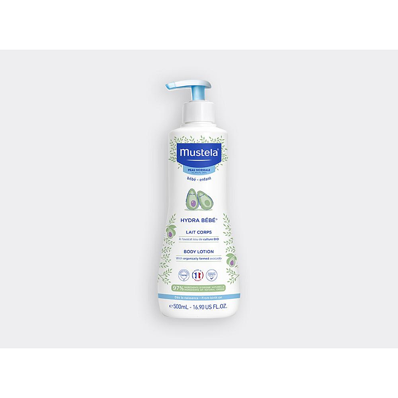 Mustela Lait corps Hydra Bébé à l'avocat BIO 500ml Baby-Bodylotion