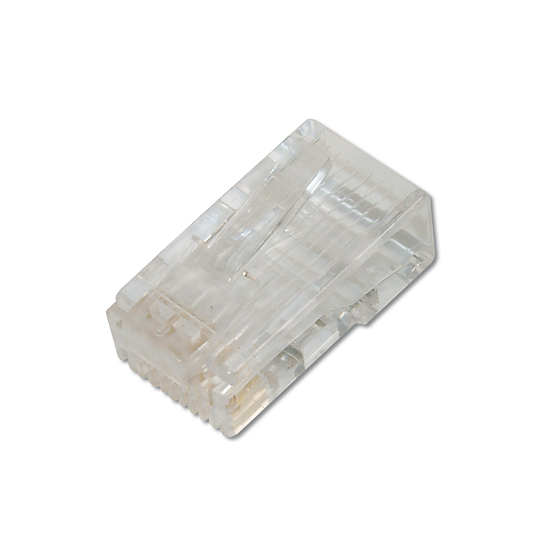 Digitus CAT 6 Modular Stecker für Rundkabel, ungeschirmt, Pass through Stecker
