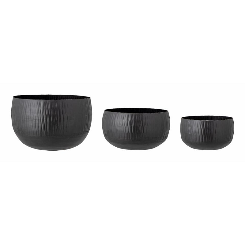 Bloomingville 82059644 Blumentopf Schwarz Eisen, Metall 3 Stück(e)