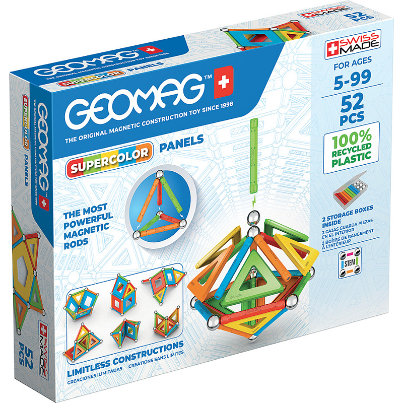 Geomag SuperColor Panels Recycled Neodym-Magnet-Spielzeug