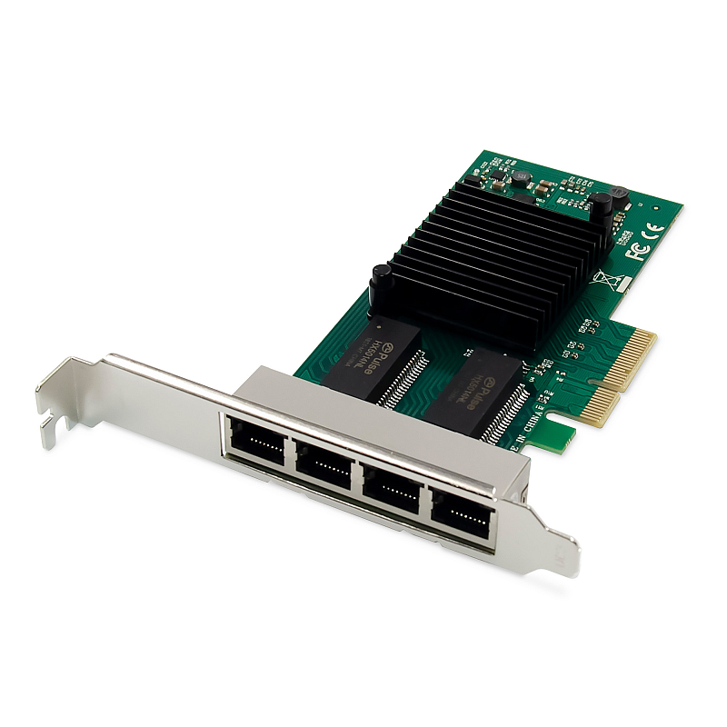 Digitus 4-Port Gigabit Ethernet Netzwerkkarte, RJ45, PCI Express, Intel I350
