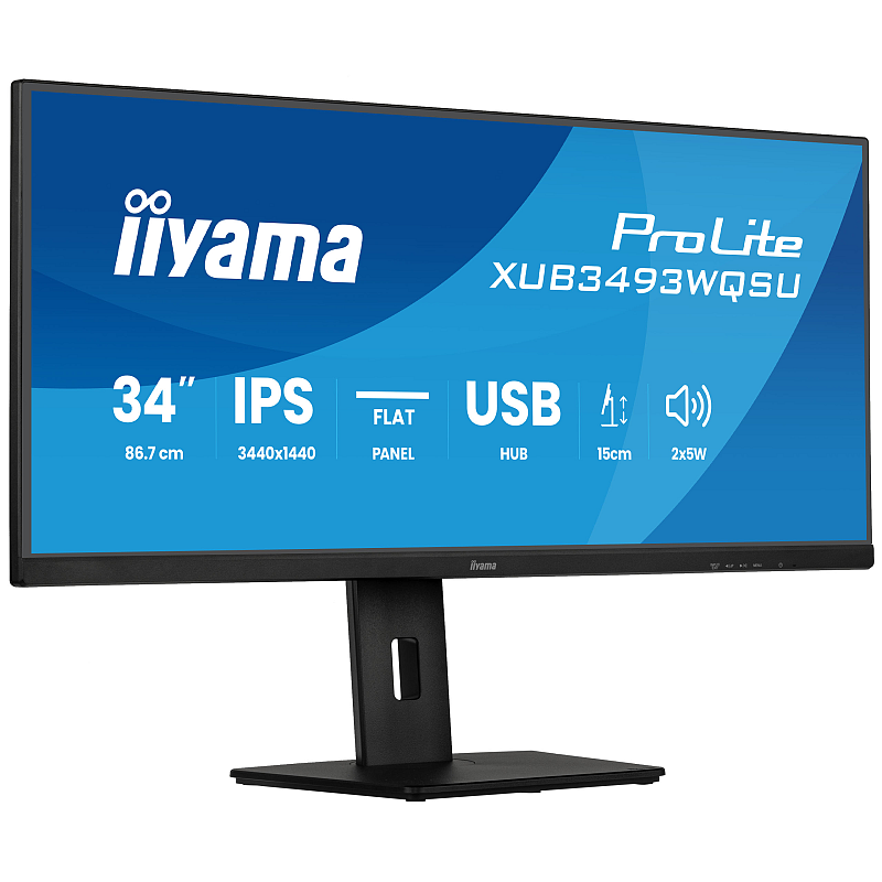 iiyama ProLite XUB3493WQSU-B6 Computerbildschirm 86,4 cm (34") 3440 x 1440 Pixel UltraWide Quad HD LED Schwarz