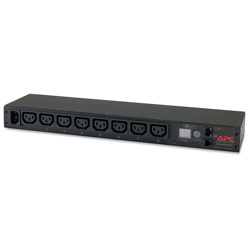 APC Rack PDU, mit Messfunktion, 1 HE, 12 A/208 V, 10 A/230 V, (8) C13