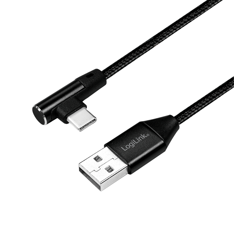 LogiLink CU0137 USB Kabel USB 2.0 0,3 m USB A USB C Schwarz