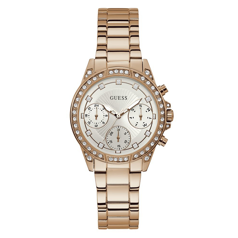 GUESS W1293L3 Uhr Armbanduhr Weiblich Quarz Bronze