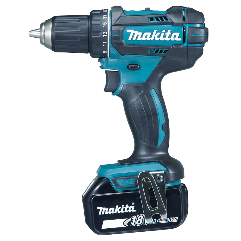 Makita DHP482FJX4 Elektroschrauber/Schlagschrauber 1900 RPM Schwarz, Blau, Stahl