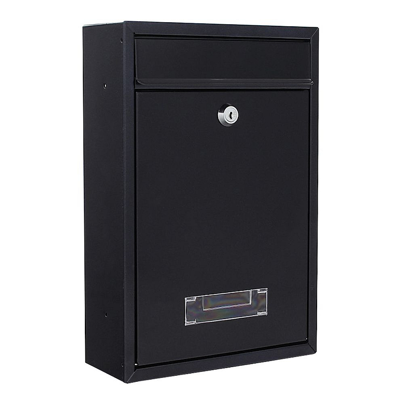 Rottner T02942 Briefkasten Anthrazit Wandmontierter Briefkasten Stahl