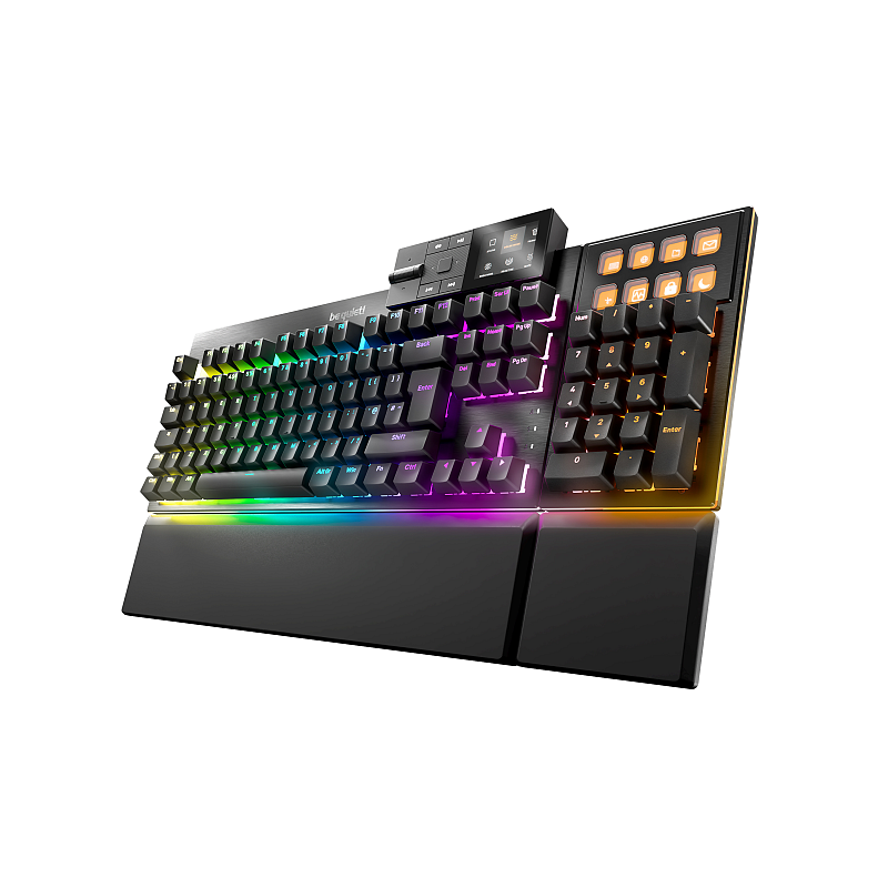 be quiet! Dark Mount Silent Linear UK ISO Tastatur Gaming USB QWERTY UK Englisch Schwarz
