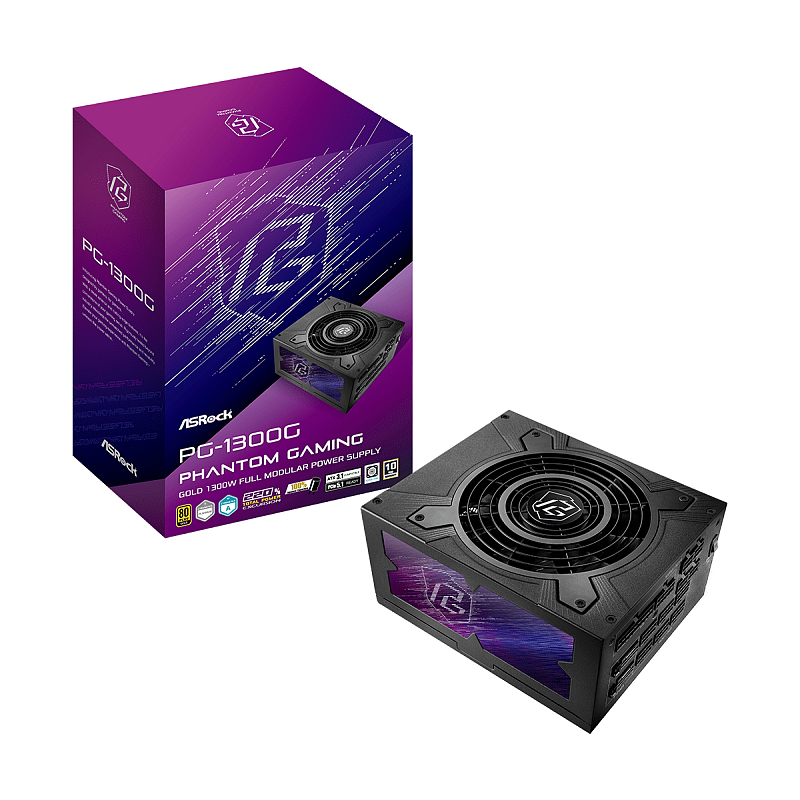 Asrock Phantom Gaming PG-1300G Netzteil 1300 W 20+4 pin ATX ATX Schwarz
