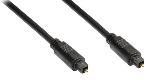 Alcasa 2m, Toslink InfiniBand/Glasfaserkabel Schwarz