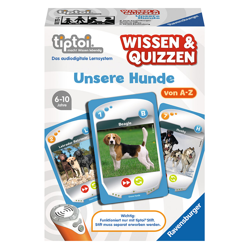 Ravensburger Wissen & Quizzen: Unsere Hunde zurück