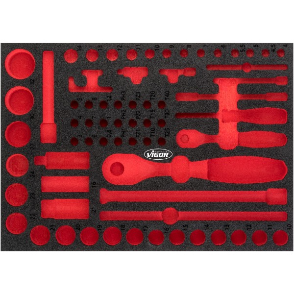 Vigor V5103-L Zubehör für Aufbewahrungsbox Schwarz, Rot Teiler-Set