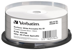 Verbatim 43738 Leere Blu-Ray Disc BD-R 25 GB 25 Stück(e)