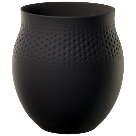 Villeroy & Boch 10-1682-5511 Vase Becherförmige Vase Porzellan Schwarz