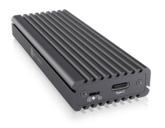 ICY BOX IB-1817MC-C31, Type-C® USB 3.2 Gen 2 zu PCIe NVMe & SATA M.2 2230/2242/2260/2280 SSD Gehäuse mit Schreibschutz
