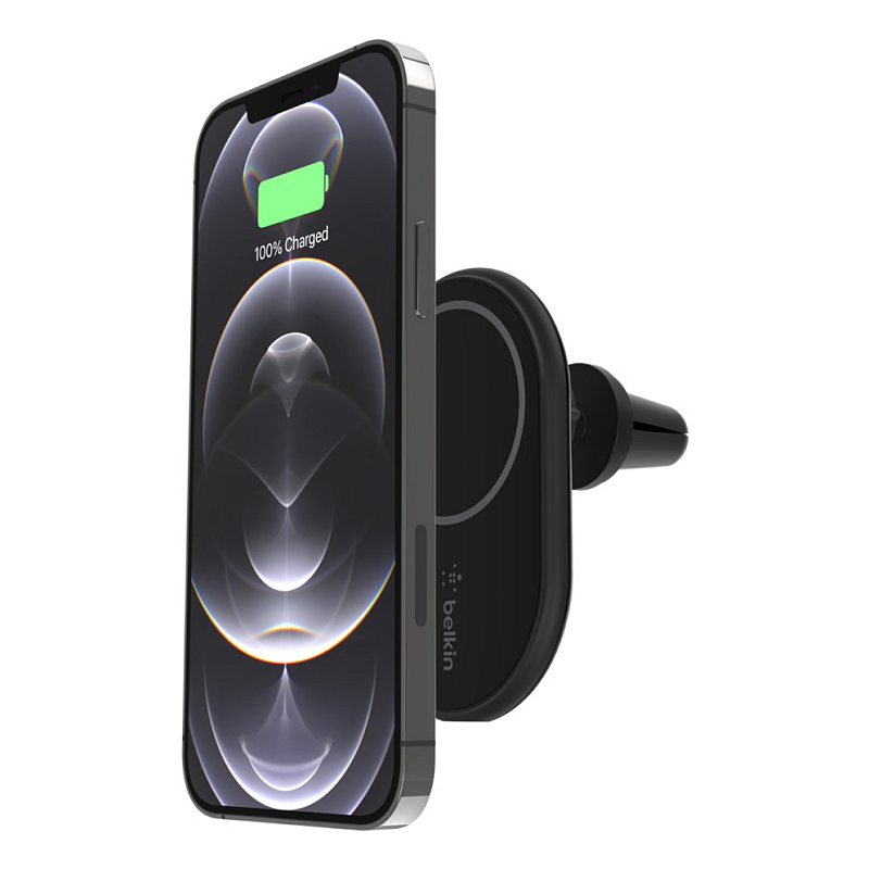 Belkin WIC004BTBK Ladegerät für Mobilgeräte Smartphone Schwarz USB Kabelloses Aufladen Auto