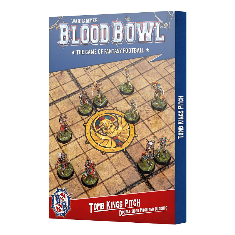 Games Workshop Spielfeld der Gruftkönige: Beidseitig bedrucktes Spielfeld und Reservebänke