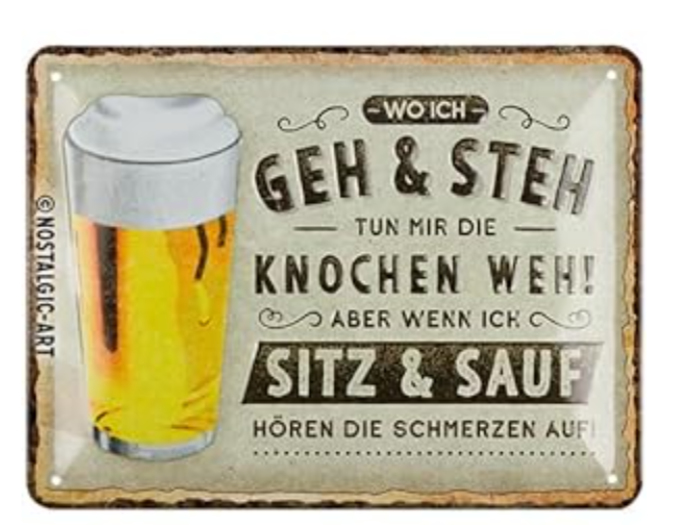 Nostalgic Art 45104983 Dekoratives Schild & Tafel für drinnen Metall Mehrfarbig