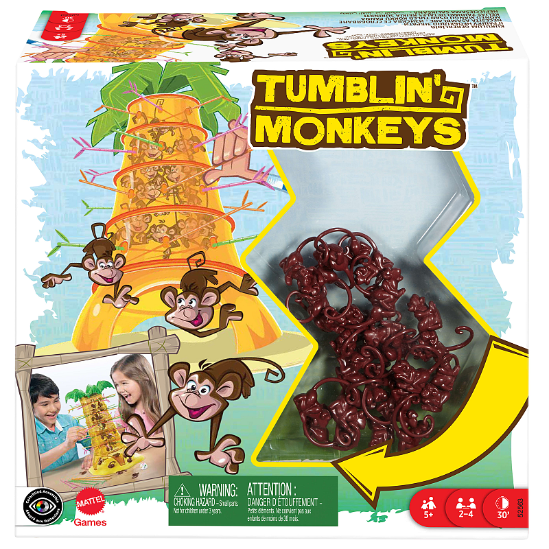 Games Mattel S.O.S. Affenalarm, Kinderspiel, Familienspiel