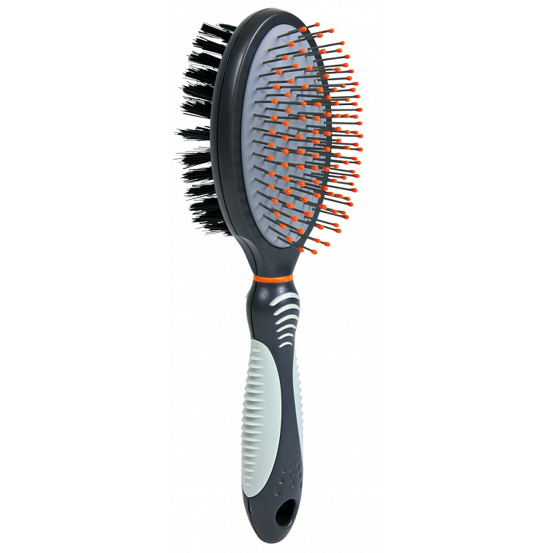 TRIXIE 24151 Bürste & Kamm für Haustiere Schwarz, Grau Hund Pinsel
