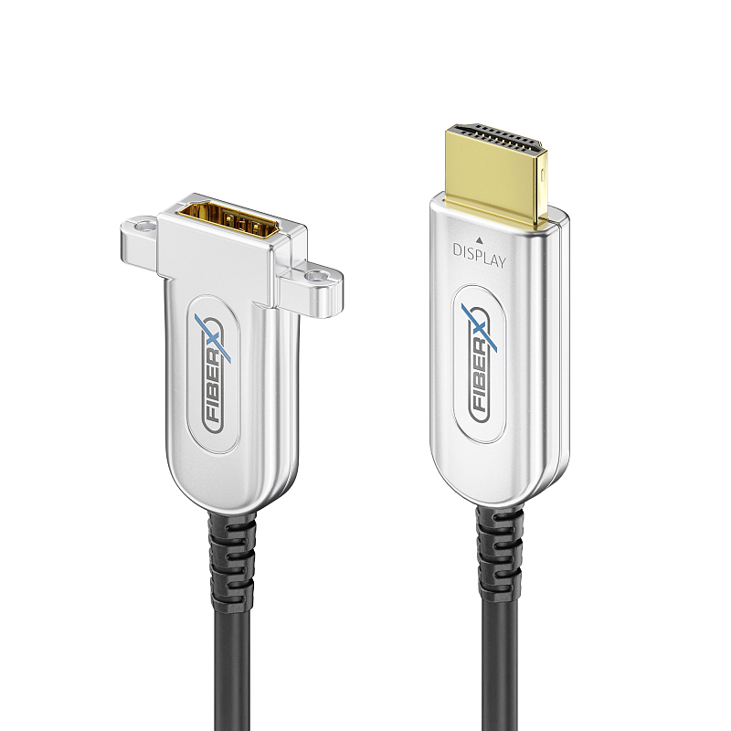 FiberX FX-I351-010 HDMI-Kabel 10 m HDMI Typ A (Standard) Schwarz, Silber