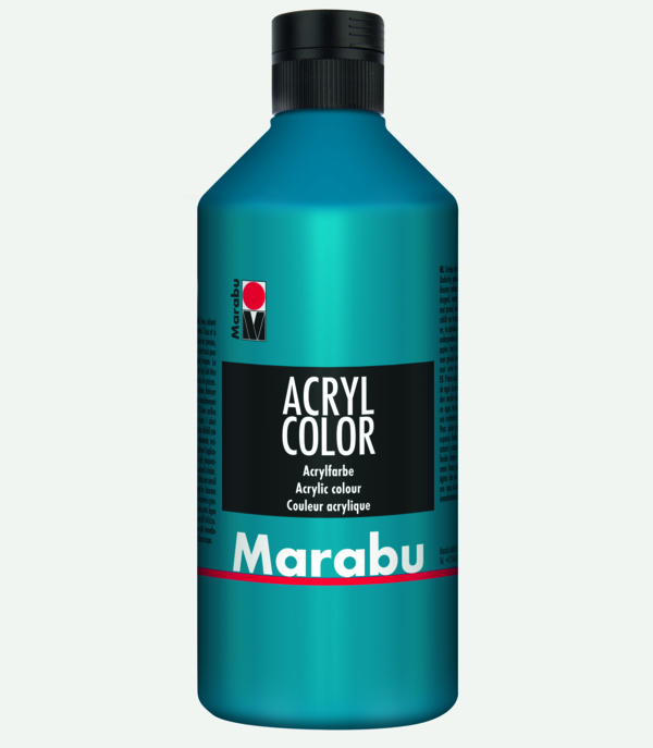 Marabu 12010075056 Acrylfarbe 500 ml Cyan Tube