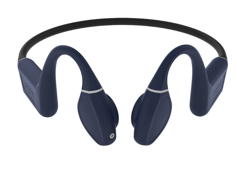 Creative Labs Outlier FREE Pro Plus Kopfhörer Kabellos Nackenband Musik Bluetooth Schwarz, Blau