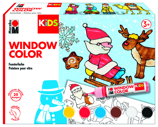 Marabu Window Color Christmas Bilder-Set zum Ausmalen