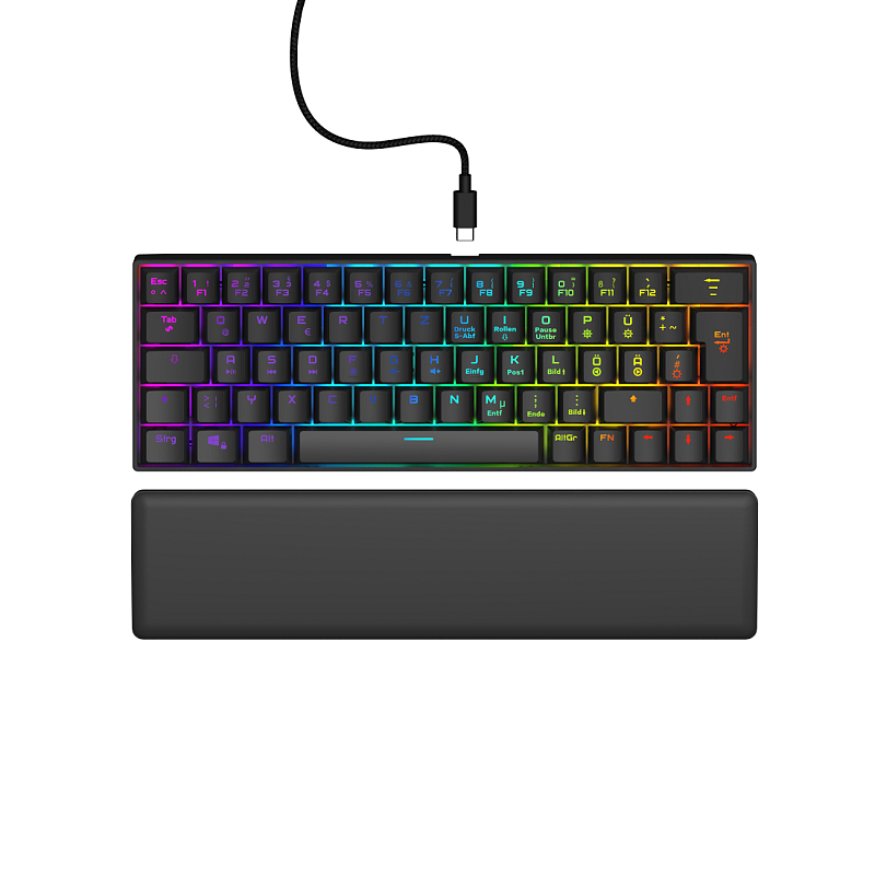 Hama Exodus 760 Tastatur Gaming USB QWERTZ Deutsch Schwarz